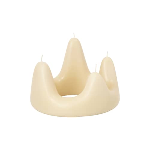 Kerze Stala Ring wachs beige / Ø 20 cm - Ferm Living - Sand - Paraffin