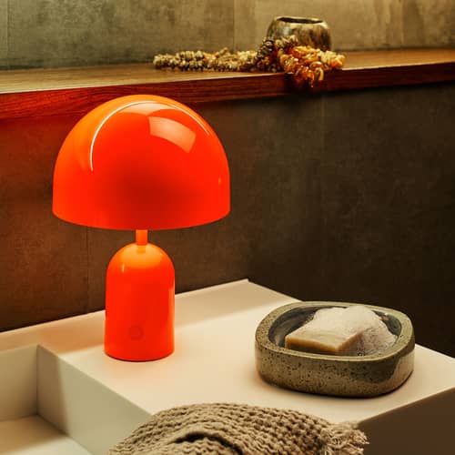 BXT Lampada LED Pieghevole 24 LED Ricaricabile, Luce Da Tavolo Portatile Per Lettura Ufficio Viaggio, Arancione
