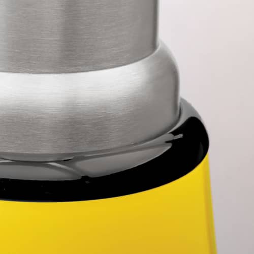 Lampe sans fil rechargeable Minipipistrello LED jaune / H 35 cm - USB - Gae Aulenti, 1965 - Martinelli Luce - Jaune brillant - Acier inox brossé, Aluminium verni, Méthacrylate opalin
