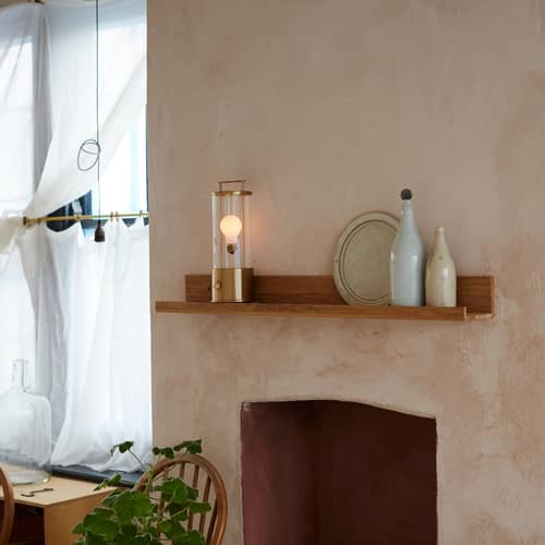 Lampe sans fil rechargeable The Muse 2.0 métal or / IP44 - Version laiton - TALA - Laiton - Laiton massif, Verre borosilicaté