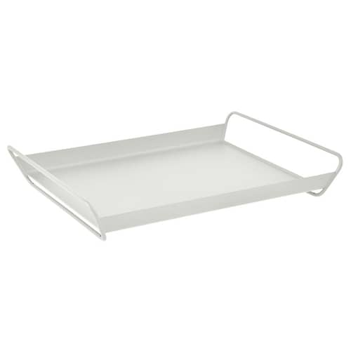 Plateau Alto / Acier - 53 x 38,5 cm - Fermob - Gris Argile - Acier électrozingué