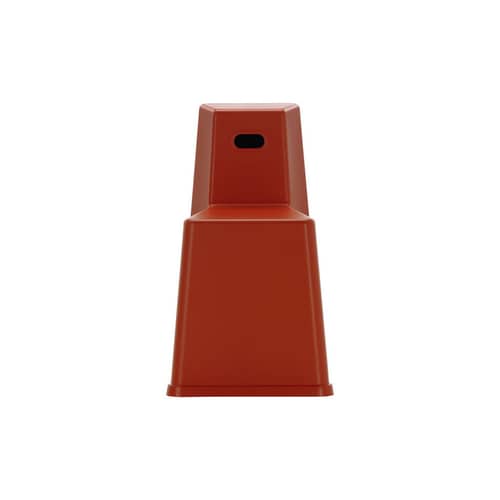 Stool-Tool Stool plastic material red / Multifunctional - Vitra - Poppy red - Polypropylene