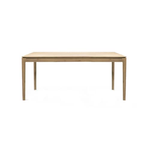 Table à rallonge Bok bois naturel / L 140 à 220 cm - 6 à 8 personnes - Ethnicraft - Chêne - Chêne massif