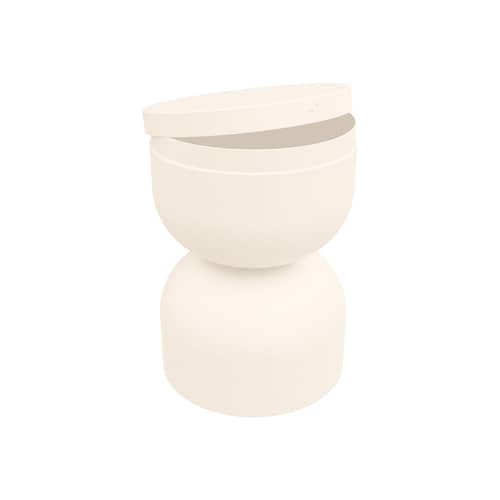 Tabouret Piapolo métal beige / Coffre rangement - Fermob - Beige latte - Aluminium laqué