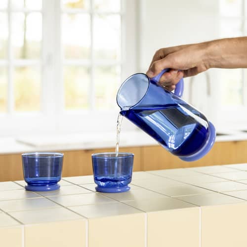 Set de 2 verres Dew - & klevering - Bleu - Verre borosilicaté