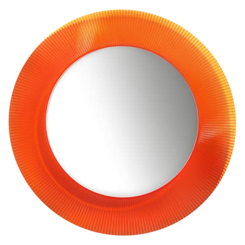 Wall mirror All Saints Kartell / Ø 78 cm - Orange - Plastic