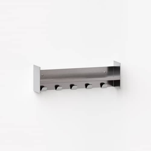Accessoire / Crochets muraux pour étagère Pli L 45 cm - TIPTOE - Inox brossé - Acier inoxydable brossé