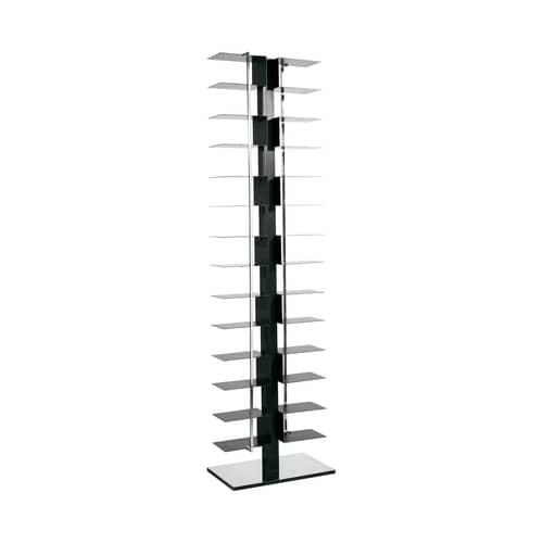 Bibliothèque Ptolomeo métal noir / 2 faces - H 192 cm - Opinion Ciatti - Noir - Acier laqué