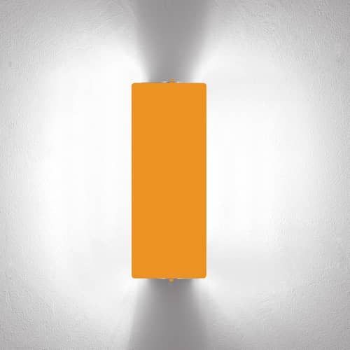 Applique  metallo giallo con alette orientabili doppie LED /Charlotte Perriand, 1963 - Nemo - Giallo - alluminio verniciato, metallo verniciato