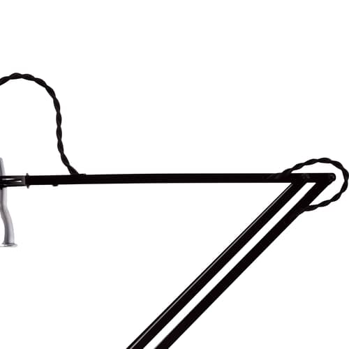 Lampe de table Original 315 métal argent / Edition Navigation - Réédition 1940 - Anglepoise - Aluminium poli & noir mat - Acier, Aluminium, Fonte