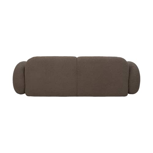 Sofa Magola textil braun / L 228 cm – 3-Sitzer - Bloomingville - Taupe Braun (Schlingenpol) - Kiefer, Polyurethan-Schaum, Schlingenpol