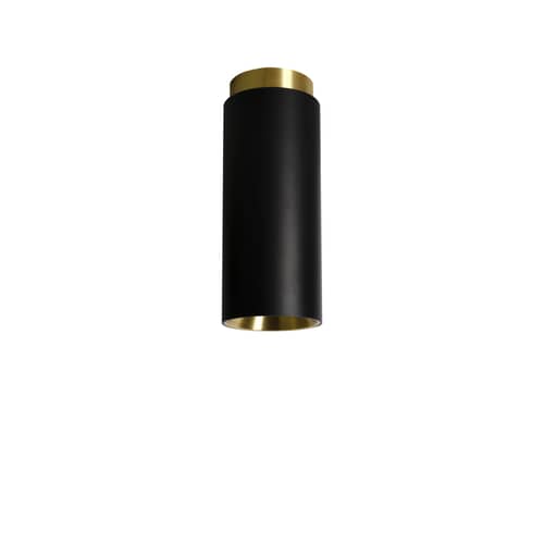 Plafonnier Tobo C65 / Ø 6,5 x H 16,5 cm - DCW éditions - Noir - Acier
