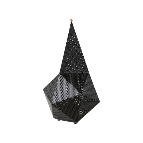 Schnurlosleuchte Bagdad metall schwarz / Mathieu Matégot, 1954 - Perforierter Stahl - Gubi - Schwarz Soft - Messing, Perforierter Stahl