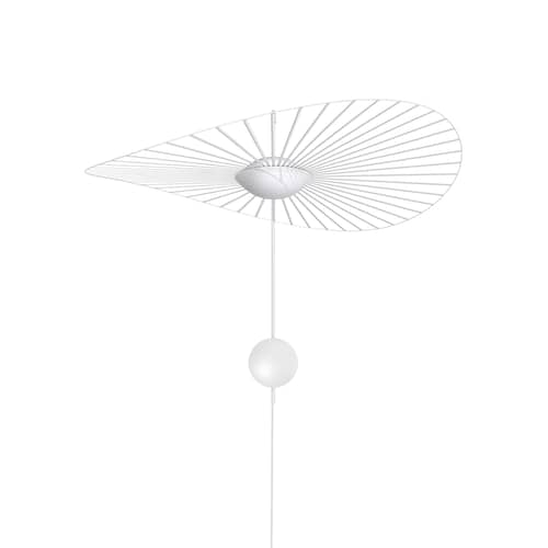 Applique Vertigo Nova LED / Ø 110 cm - Bras rotatif - Petite Friture - Blanc / Diffuseur blanc - Acier, Fibre de verre, Polyuréthane, Verre triplex
