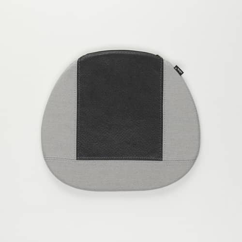 Cuscino per seduta Soft Seat OUTDOOR tessuto grigio / type B - L 41,5 x P 37 cm - Vitra - Grigio (tessuto Simmons 55) - Schiuma di poliuretano, Tessuto outdoor