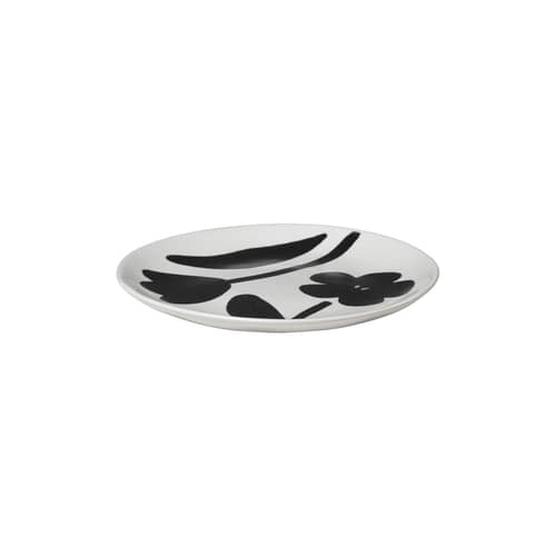 Flora Dessert plate ceramic black / Ø 20 cm - BROSTE COPENHAGEN - Ø 20 cm / Black - Sandstone