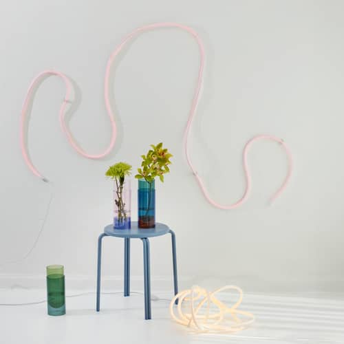 Guirlande lumineuse Flex Tube LED plastique rouge / 5 mètres - Néon LED flexible - STUDIO ABOUT - Rouge - Silicone