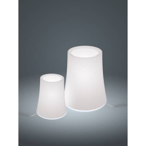 Lampada da tavolo Birdie Zero Grande materiale plastico bianco / Grande - H 29 cm - Foscarini - H 29 cm / Bianco - policarbonato