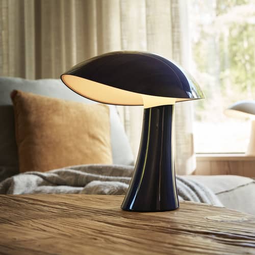Lampada senza fili ricaricabile Rumee materiale plastico blu - Louis Poulsen - Blu notte - Polimero