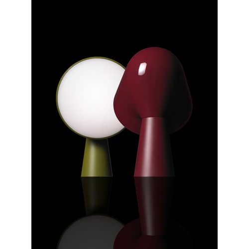 Lampe de table Binic plastique blanc / Ionna Vautrin, 2010 - Foscarini - Blanc brillant - ABS, Polycarbonate