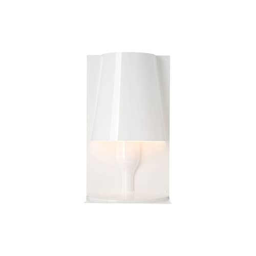 Lampe de table Take plastique blanc / Polycarbonate 2.0 - Ferruccio Laviani, 2003 - Kartell - Opaque Blanc - Polycarbonate 2.0