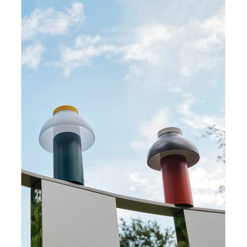 Lampe extérieur sans fil rechargeable PC Portable plastique rouge / Pierre Charpin - Hay - Rouille / Bleu nuit - ABS, Polypropylène