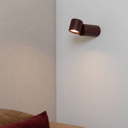 Lampe sans fil rechargeable Milan LED / Applique - Orientable - It\'s about Romi - Bordeaux - Aluminium