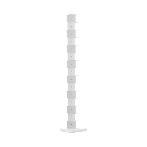Libreria Ptolomeo metallo bianco 1 lato - H 215 cm - Opinion Ciatti - H 215 cm - Bianco - Acciaio laccato