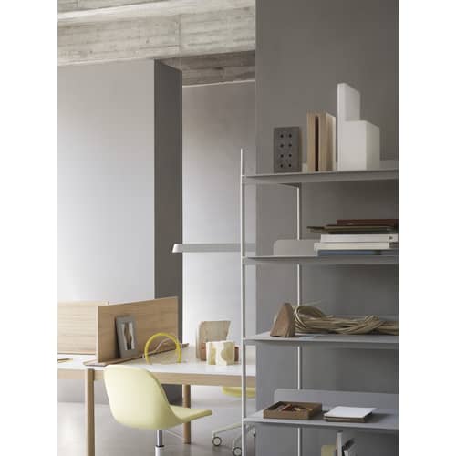 Pendelleuchte Linear LED metall grau / L 169,2 cm - Aluminium - Muuto - Grau - Aluminium