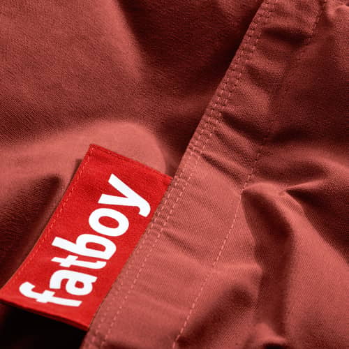 Pouf The Original Canvas / Recyclé - 140 x 180 cm - Fatboy - Rouge Merlot -  Micro-billes EPS, Polyester recyclé