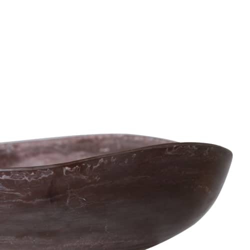 Saladier Patio plastique marron / Ø 28 x H 8 cm - Résine - HK LIVING - Bordeaux - Résine