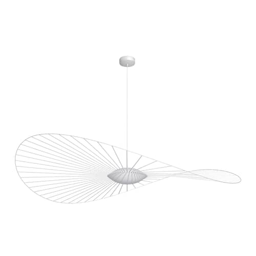 Suspension Vertigo Nova LED / Ø 190 cm - Petite Friture - Blanc / Diffuseur blanc - Fibre de verre, Polyuréthane, Verre triplex