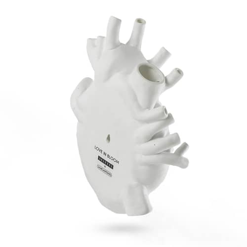 Love in Bloom Giant Vase plastic material white Giant / Human heart - Resin / H 60 cm - Seletti - White - Resin
