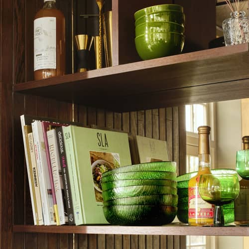 Verre à vin The emeralds Low vert / H 11,5 cm - Set de 4 / 25 cl - HK LIVING - Vert Lime - Verre