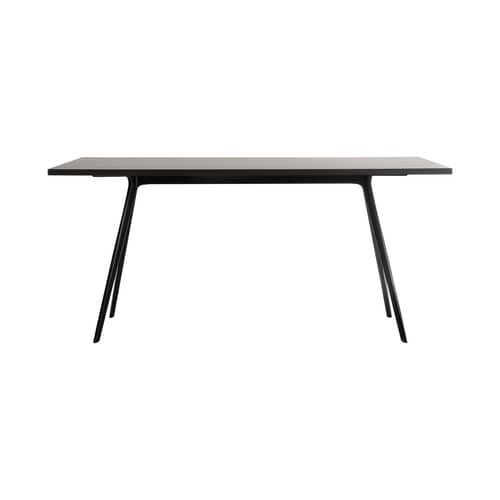 Table rectangulaire Baguette noir / 160 x 90 cm - Stratifié Fenix - Magis - Noir - Aluminium moulé sous pression, Stratifié Fenix®
