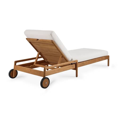  Accessory textile white beige / Sun lounger mattress Jack - Ethnicraft - Off white - Foam, Polypropylene fabric