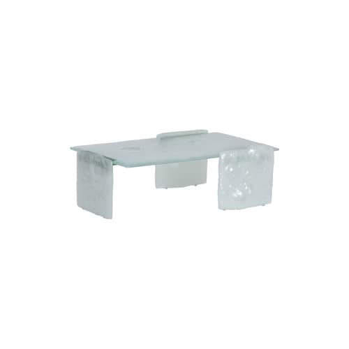 Couchtisch Opalia glas transparent / 113 x 71 x H 35 cm - Glas Italia - Transparent - Glas