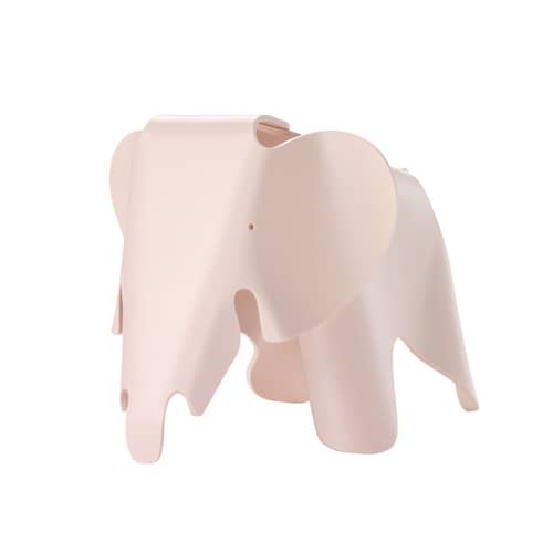 Eames Elephant Decoration plastic material pink / Small (1945) - L 39 cm / Polypropylene - Vitra - Soft pink - Polypropylene