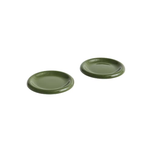 Dessertteller Barro keramik grün / Ø 18 cm - 2er-Set - Hay - Grün - Sandstein
