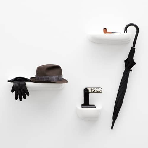 Etagère murale Corniche Small / L 21 cm - Bouroullec, 2012 - Vitra - Blanc - Plastique