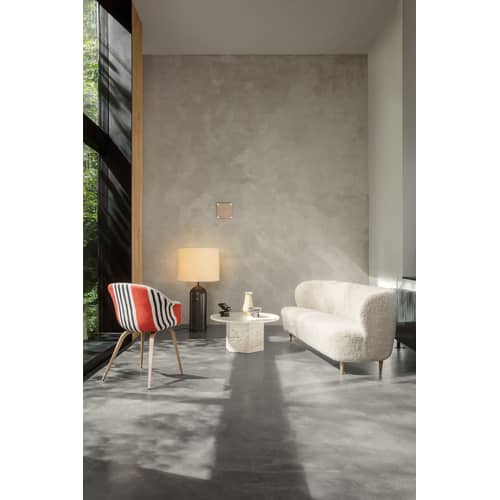 Table basse Epic pierre blanc / Travertin - Ø 80 cm - Gubi - Blanc neutre / Ø 80 cm - Travertin