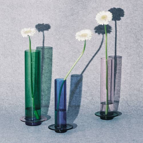 Vase Mix Glass Towers verre vert / Large - H 32,5 cm - Serax - H 32,5 cm Vert - Verre borosilicaté