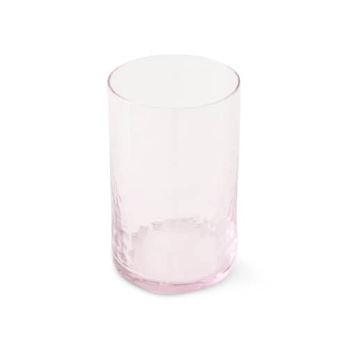 Verre Tube rose / 40 cl - HK LIVING - Rose - Verre texturé