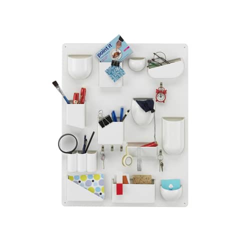Uten.Silo II RE Wall storage plastic material white / Recycled - Dorothee Becker (1970) - 52 x 68 cm - Vitra - White - Recycled ABS