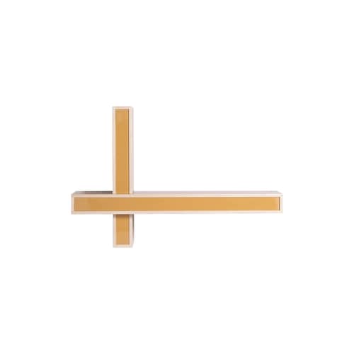 Wandregal Lepid holz gelb / B 78 x H 55 cm - Kartell - Senf - Polyesterlackiertes MDF