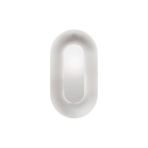 Applique Sasi Small métal argent / LED - H 29 cm - NUURA - Argent / Miroir - Aluminium