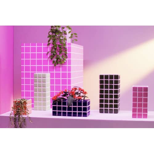 Blumentopf Tile Small keramik orange / 10.5 x 10.5 x 10 cm - & klevering - Pfirsichfarben - Keramik