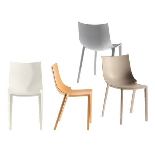 Chaise empilable Bo plastique blanc - Driade - Blanc - Polypropylène