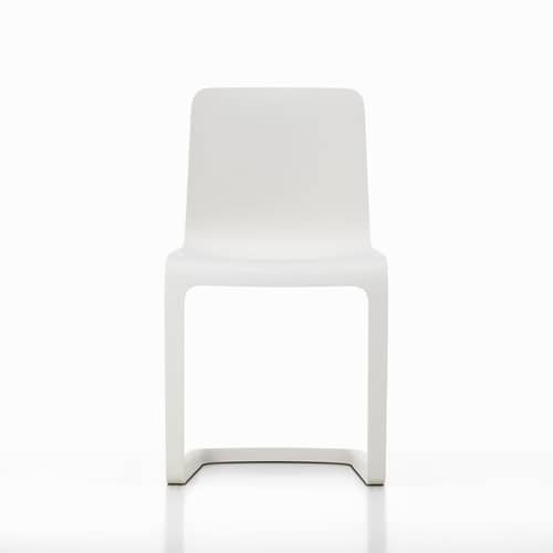 Chaise EVO-C plastique blanc - Vitra - Ivoire - Polypropylène
