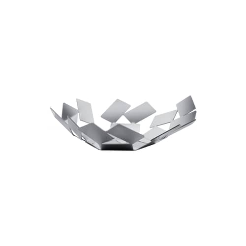 Corbeille La Stanza dello Scirocco métal / Ø 24 x H 6 cm - Mario Trimarchi, 2009 - Alessi - Acier poli - Acier inoxydable poli